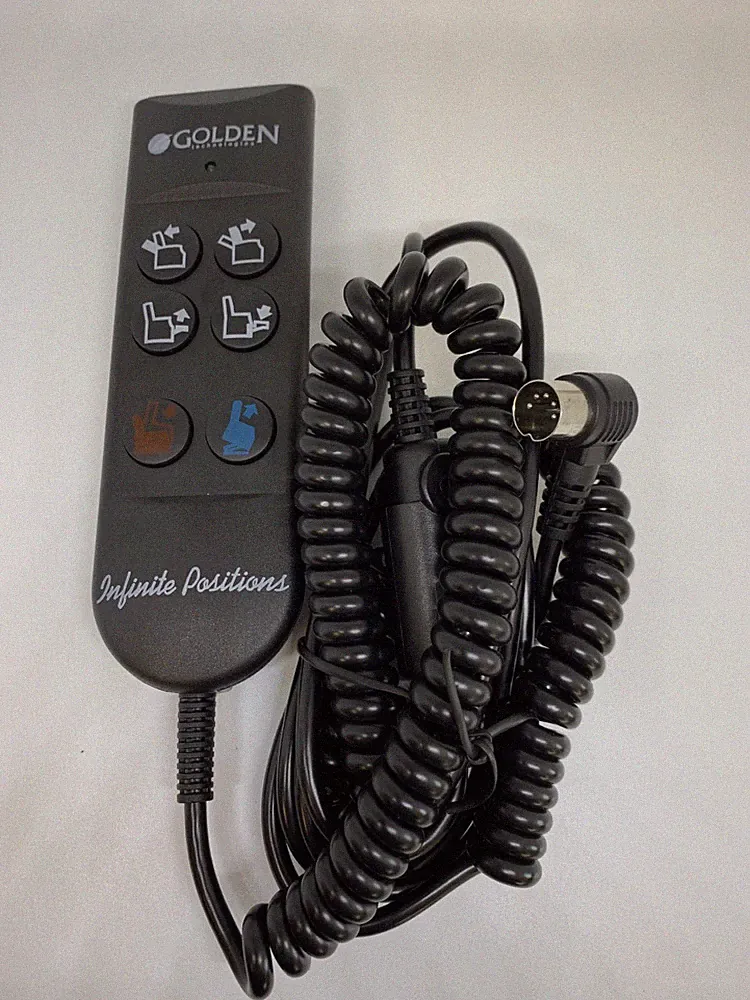6 Button Hand Control for Golden PR-502 Infinite Position Lift Chair ZK756HCL