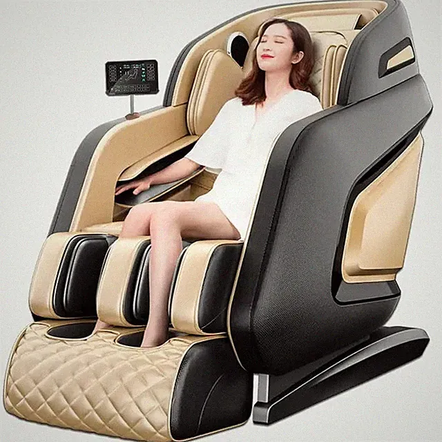 Luxury Full Body 4D Zero Gravity Massage Chair Heating Head Foot 180° Bluetooth