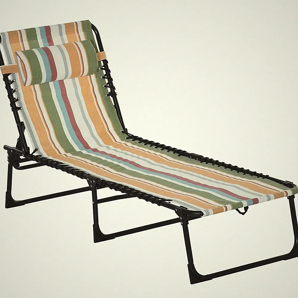 Outsunny Folding Chaise Lounge Pool Chair, Patio Sun Tanning Chair, Outdoor