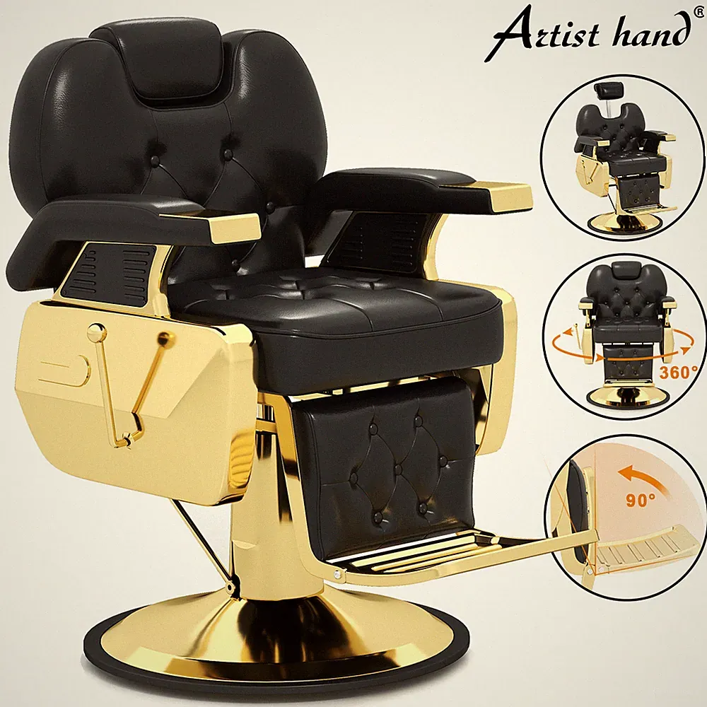 Pro All Purpose Hydraulic Reclining Barber Chair Heavy Duty Shampoo Beauty Salon
