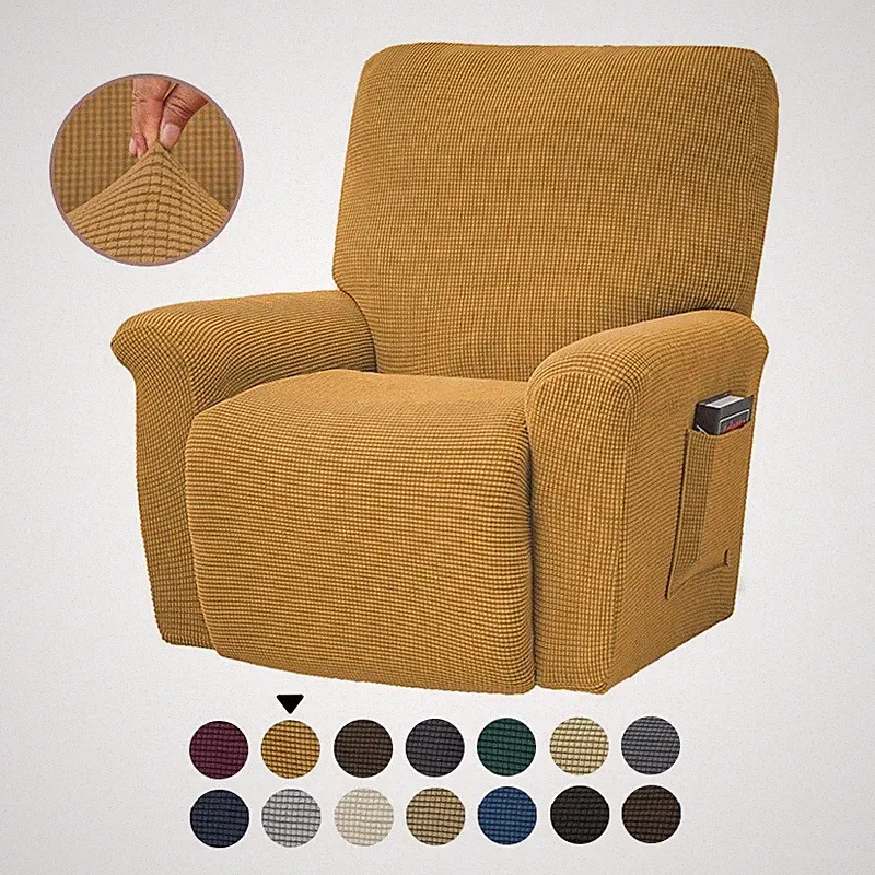 Recliner Chair Covers 4-Pcs Stretch Armchair Sofa Slipcover Furniture Protector