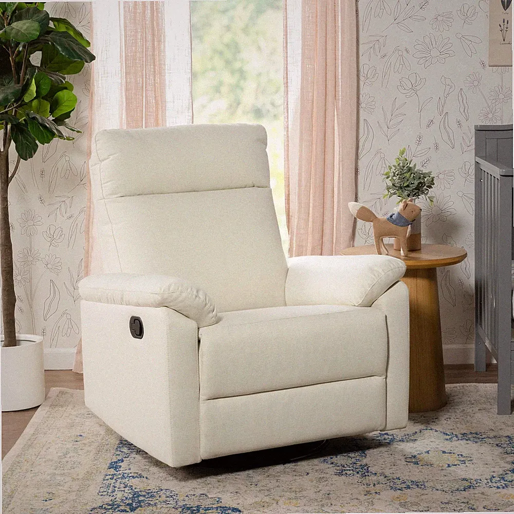 Swivel Recliner Vanilla GREENGUARD Gold CertiPUR US M24387VN DaVinci Suzy