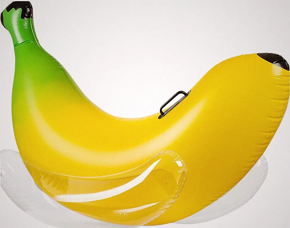Zone Tech Inflatable Banana Pool Float pool lounger activity for kids and Adults